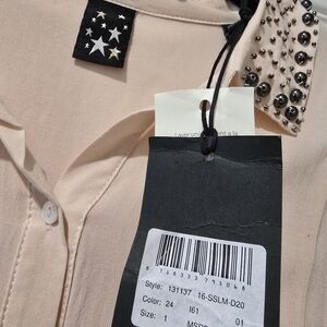 Scotch & Soda Light Pink Studded Shirt